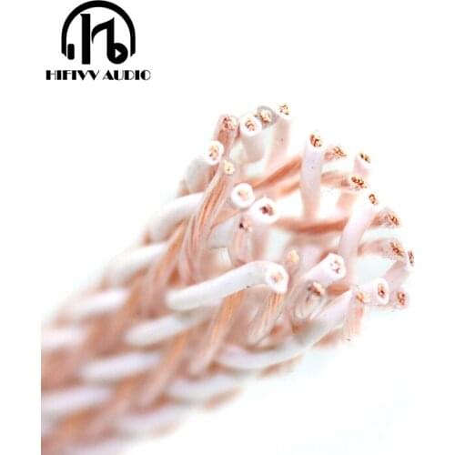 Hifi Speaker cable audio amplifier line 12TC free pure copper speaker line 24 *7 core 12TC Twist Cable OCC Speaker Cable