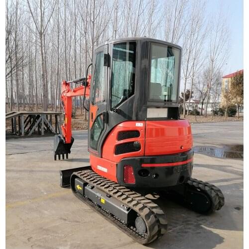 3.5 ton HT35 micro digger mini tailless excavator with closed cabin