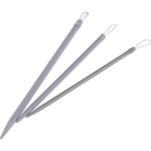 3pcs/set Big Eye Nylon Wire Knitting Needles Yarn Sewing Needles Wool Thick Knitter Apparel Sewing & Fabric Art Craft