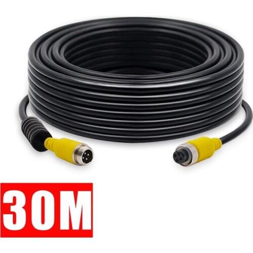 4 Pin Car Video DVR Cable Reversing Aviation Head Car Camera Video Cable Extension Cable Wire for Car Truck