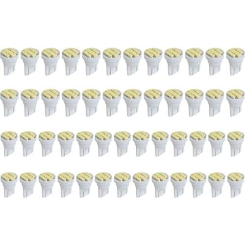 50 PCS T10 8SMD Bright White LED Interior Light Bulbs W5W 194 158 168 2825 6000K