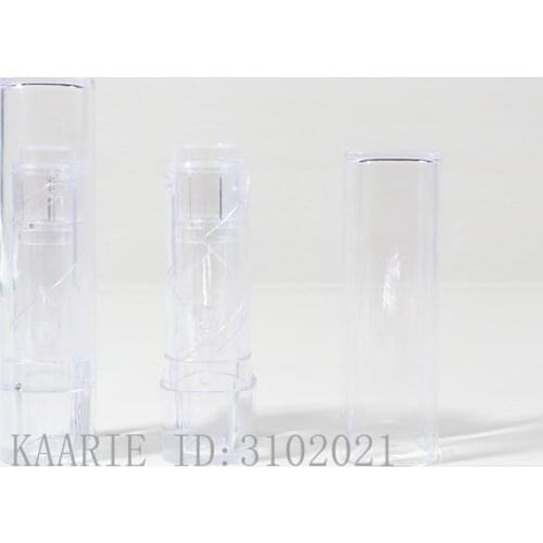80pcs/lot Square Clear Empty Lipstick Tube, Elegant Creative Lip Balm Bottle, Plastic DIY 12.1mm Lip Rouge Container,Beauty Tool