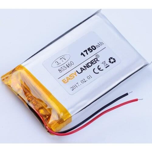 853460 3.7V 1750mAh Rechargeable Li-Polymer Li-ion Battery For bluetooth headset GPS PDA MP3 MP4 Mp5 Speaker Mobile Phone 853559