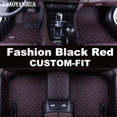 ZHAOYANHUA Custom fit car floor mats for BMW 3 series E46 E90 E91 E92 E93 F30 F31 F34 GT 5D car styling carpet floor liners