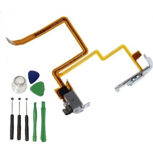 White Hold Switch Headphone Audio Jack Flex Ribbon Cable For iPod 5th gen Video 30gb
