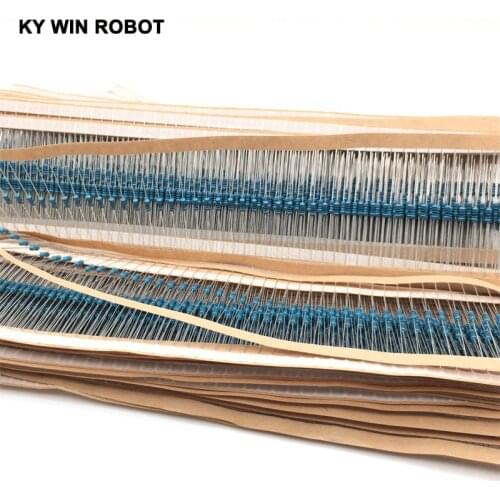 Free shipping 1000pcs 1k ohm 1/4W 1k Metal Film Resistor 1kohm 0.25W 1% ROHS