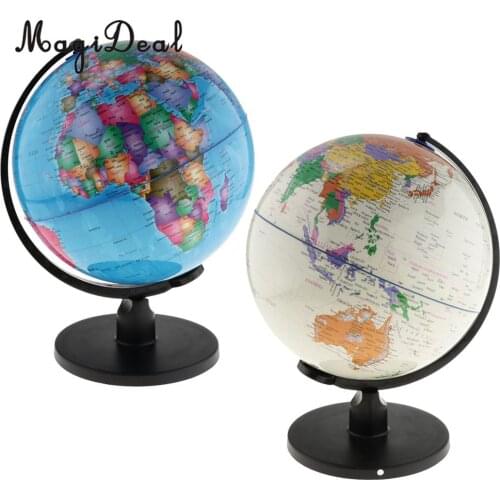 Large Swivel Spining World Globe Model School Geography Educational Teaching Kits Children Leaning Toys