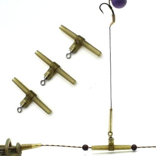 15PCS=5Set Carp Fishing Accessories Kit Helicopter Rig Rubber Shock Bead Buffer Sleeve Quick Change Swivel for Fishing Hair Rigs