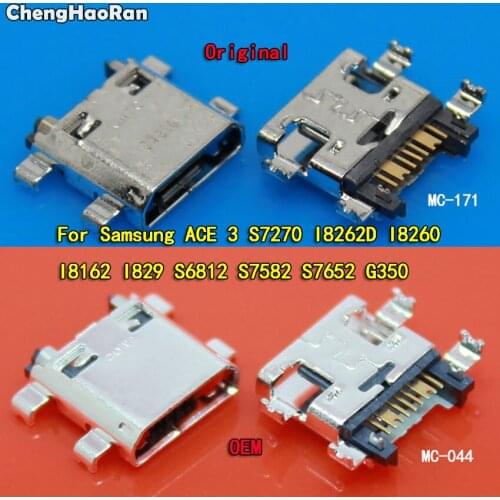 ChengHaoRan 10x Micro USB jack Charging port Connector socket dock For Samsung ACE 3 S7270 I8262D I8260 I8162 I829 S6812 S7582