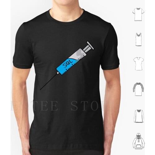 Sql Injection T Shirt Men Cotton 6Xl Sql Sql Injection Vurnability Computer Hacker Hacker Server Software Database Injection