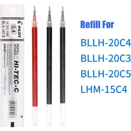 LifeMaster Pilot Hi-Tec-C Gel Pen Refill Extra Fine 0.4mm Gel Pen Refills BLS-HC4 Writing Supplies