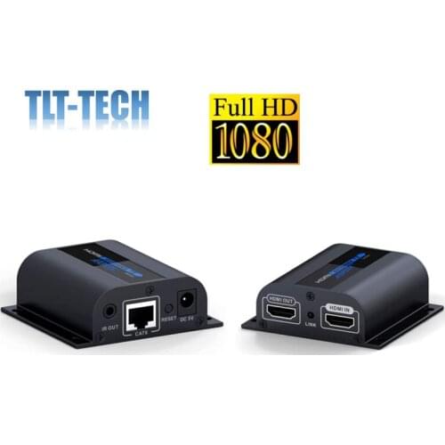 LKV372PRO HDMI Network Extender with Loop-Out 196ft/60m Over Cat6/6a/7 Single Cable for Local Display Monitor Supports IR Signal