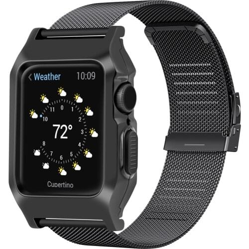 Metal Strap for Apple Watch 6 Band 44mm 40mm Protective Case Protective Cover Milanese Loop for iwatch Series SE 5 4 Wristband