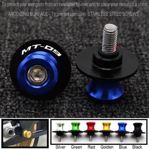 Motorcycle Accessories CNC Aluminum M6 Swingarm Spools Slider Stand Screw For Yamaha FJ-09 MT-09 MT09 Tracer 2015-2016