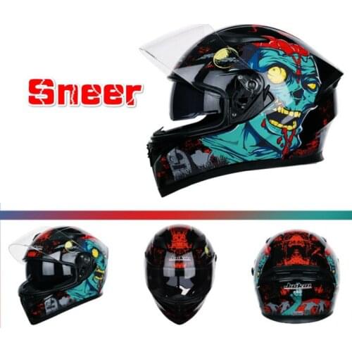 New Stylish Sneer Four Season Double Shield Motorcycle HELMET DOT ECE Approved Flip Up Motorbike HELMET Motorbikes