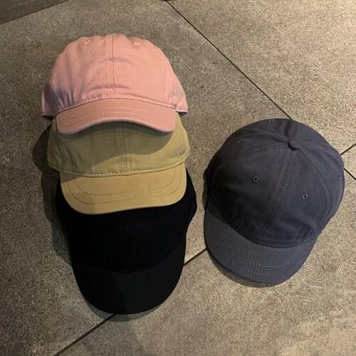 K178 Mens Baseball Cap Summer Short Brimmed Hat Peaked Cap Unisex American Small Brimmed Hat Sun Hat Sun Visor Hip-Hop Cap Cool