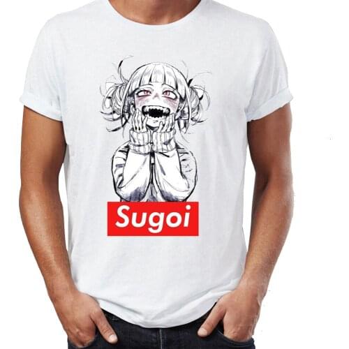 Mens t-shirt Sugoi Himiko Boku No Hero Academia My Hero Academia Artsy Awesome Modal Artwork Printed Tshirt Tees Tops