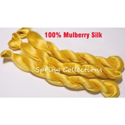 40g Soft Smooth 100% Mulberry Silk Yarn Skein Knitting Woolen Yarn Silk Lace Hand knitting yarn Spring Summer Yarn