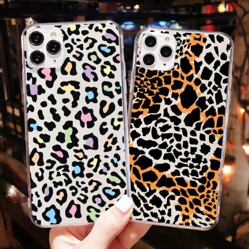 Luxury Leopard Print Milk Cow Zebra Stripe Soft Phone Cover For iPhone 12pro 11Pro Max XR XS MAX 7 8 Plus SE Silicone case