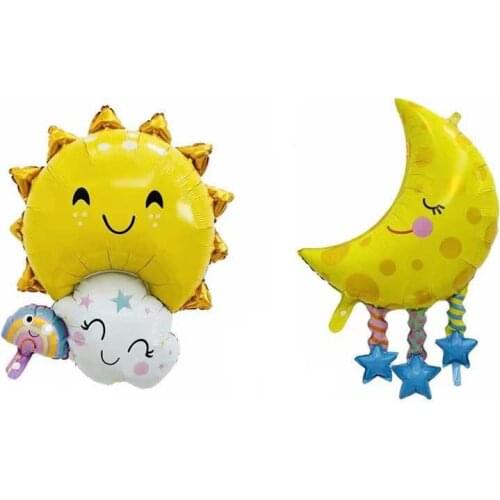 New rainbow family aluminum balloon cartoon doughnut balloon children toy balloon Birthday Decoration