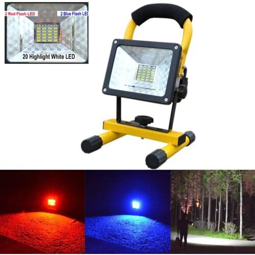 Portable Flashlights Spotlights 30w 24 Led Portable Usb Rechargeable Floodlight Point Outdoor Work Camping Fishing Light