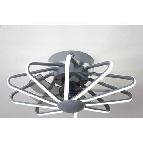 Nordic Ceiling Fan with Lights Remote Control Bedroom Decor Living Dining Room 110v 220v Modern LED Lamp Ventilador De Techo