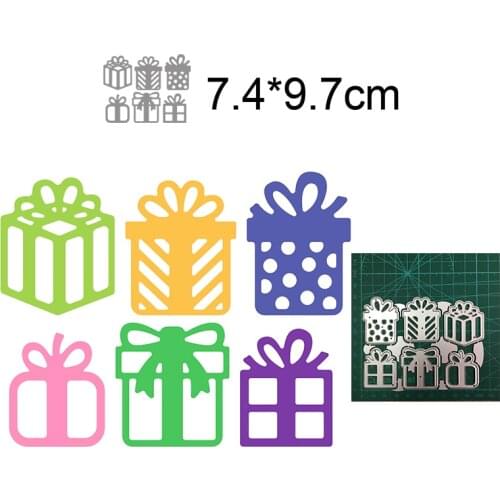 Christmas Gifts Metal Cutting Dies Cutout Stencils Die Cut for DIY Scrapbooking Album Paper Card Embossing