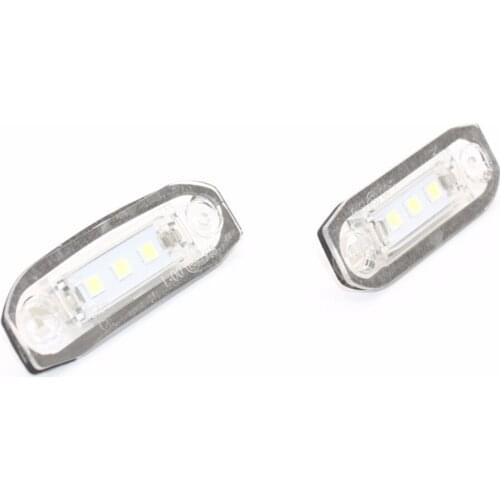 Number License Plate Lamp Light For Volvo S80 S60 V60 C70 V70 XC70 XC90 XC60 V50 S40 3 LED Error Free Car Bulbs