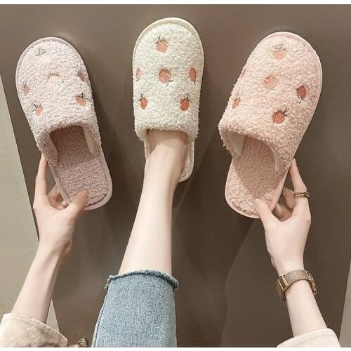 Slippers / cotton slippers autumn and winter home antiskid warm cotton slippers closed Plush thick soled cotton slippers36-41