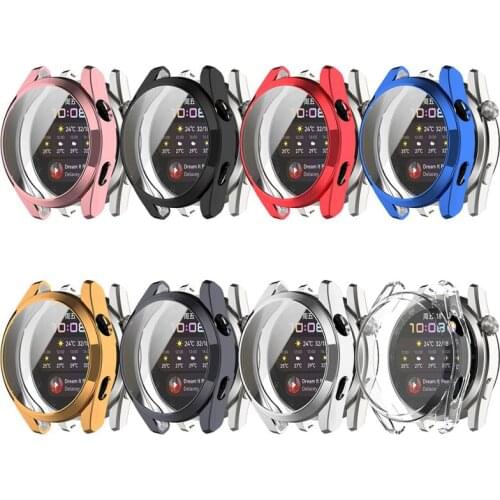 TPU Protective Cover For Huawei Watch 3 Pro Electroplating Soft Case Protection For Huawei Watch 3 Pro Smartwatch Screen Protect
