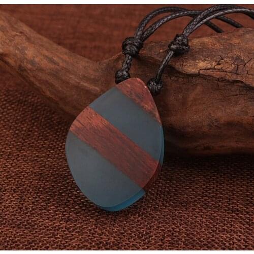 4 colors Rhombus Shape Evae peace vintage crystal necklace,Buddha wood ethnic jewelry necklace