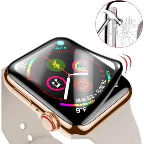 Waterproof screen protector for apple watch 5 4 3 38MM 40MM 44MM 42MM (Not Tempered Soft glass) film for Iwatch 4/5/6/SE