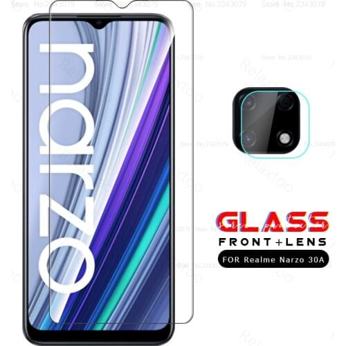For Realme Narzo 30A protective glass for Oppo Realme Narzo 30A 30 A A30 screen protector on Realmy Narzo30A safety glass film