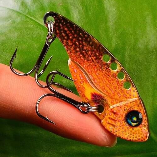 1PC Fishing Lure Spoon Baits 2.12"-5.4cm 11g-0.39oz Fishing Tackle Fishing Baits With 6# BKB Hook