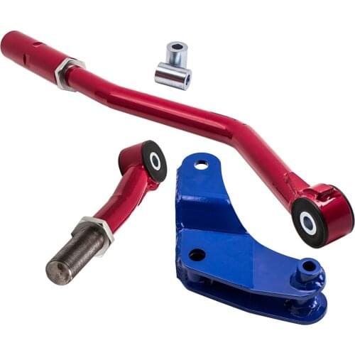 1x Red Front Adjustable Track Bar 0"-3" Lift w/ Drop Bracket Blue For Dodge Ram 3500 4x4 2003