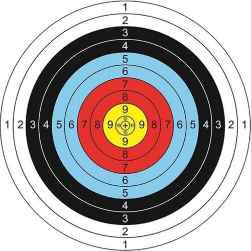 30Pcs Archery Paper Targets Arrows Targets for Archery Enthusiasts Beginner, 16X16 Inch