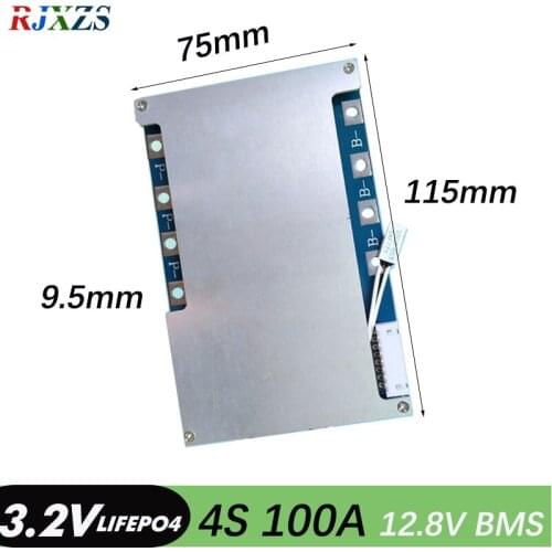 4S 100A LiFePO4 BMS Double Layer Battery Protection Board PCM With Balancing For Electric Toys