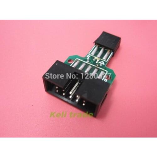 50PCS/lot 10 Pin to 6 Pin Adapter Board for AVRISP MKII USBASP STK500 High Quality