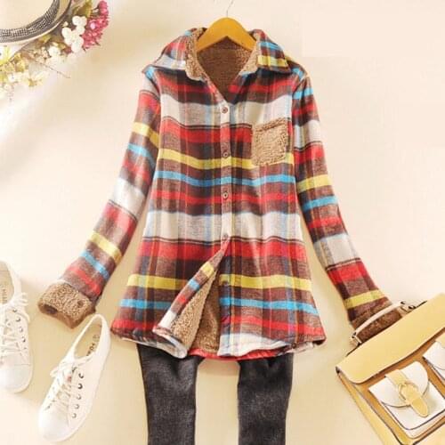 Женские рубашки в клетку ANASUNMOON China At AliExpress