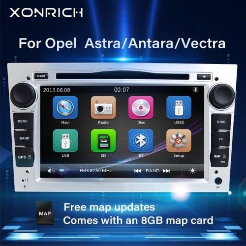Xonrich 2 Din Car Radio Multimedia For Opel Vectra C Zafira B Vivaro Astra H GJ Corsa B C D Meriva BAntara DVD Stereo Navigation