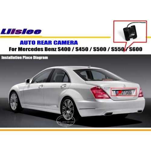 Car Rear view Camera For Mercedes Benz S400 S450 S500 S550 S600 CCD RCA NTST PAL Reverse Hole CAM