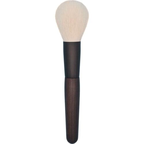 B1 Professional Handmade Makeup Brush Soft Saikoho Goat Hair Large Round Face Powder Brush Ebony Handle Make Up Brushes