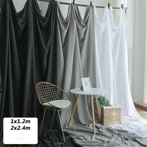 Seamless Fabric Backdrop Background Cloth for Photography Video or Televison Hanging Cloth Net Celebrity Live Shooting Props Whi