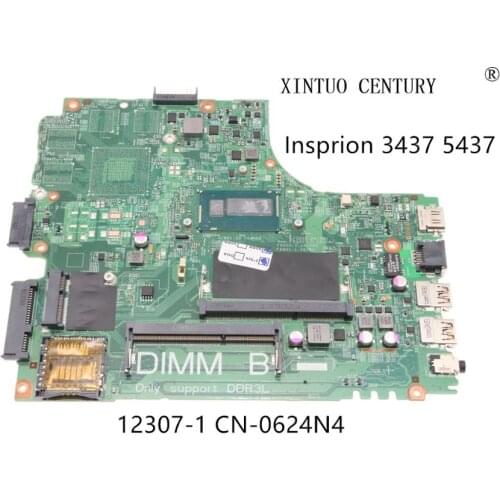 CN-0624N4 0624N4 624N4 For Dell Insprion 14R 3437 5437 Laptop Motherboard DOE40-HSW 12307-1 812KC W/ i7-4500U 100%tested working
