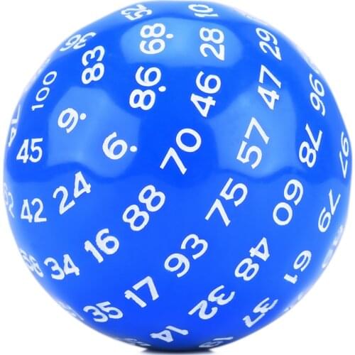 D100 Dice Size 48.6mm with Drawstring Bag for DND RPG Tabletop Games