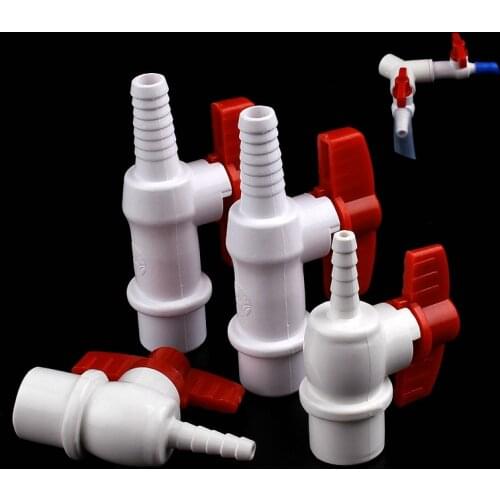 1~10Pcs O.D 20-6mm 20-10mm PVC Ball Valves Pagoda Connector Garden Irrigation Valves Fish tank Oxygenation Valves Accessories