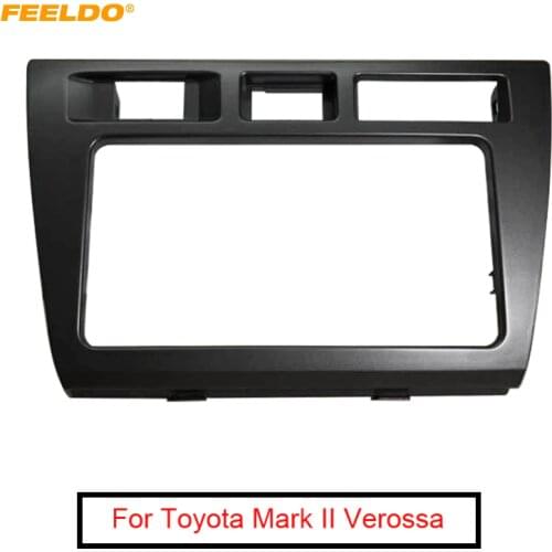 FEELDO Car 2DIN Stereo Fascia Frame Adapter for Toyota Mark II Verossa Audio Dashboard Facia Panel Frame Installation Kit