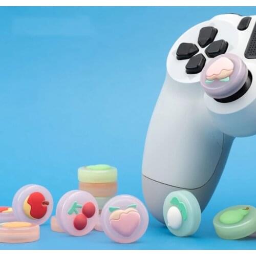 Fruit Thumbstick Cover For PS5 PS4 Controller Silicone Thumb Grip Cap Case For Switch Pro Stick Caps