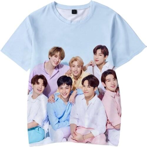 New Korean Fashion Kpop G0T7 3D Hip Hop Tshirt Men/women Short Sleeve 3D Kids Tee Shirt Femme Harajuku Streetwear Children Tops