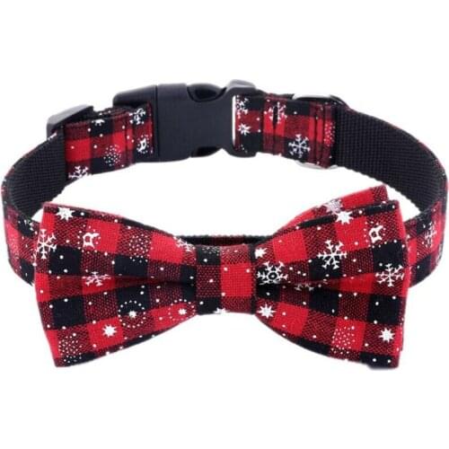 Xmas Dog Cat Puppy Bow Tie Necktie Collar Bowtie Pet Accessories Adjustable ysh